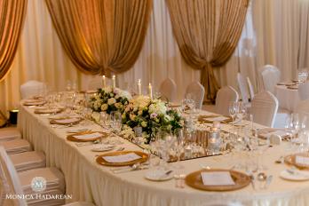 Gold ivory back drop